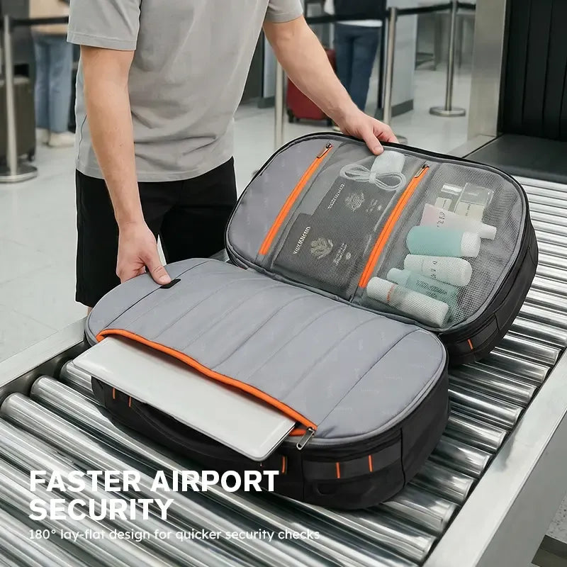 Carry-On Travel Backpack – 40L-50L, TSA-Friendly, Fits 16" Laptop